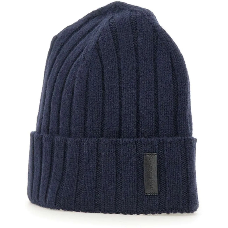 Emporio Armani Écharpe en laine Scarfs Blue blau