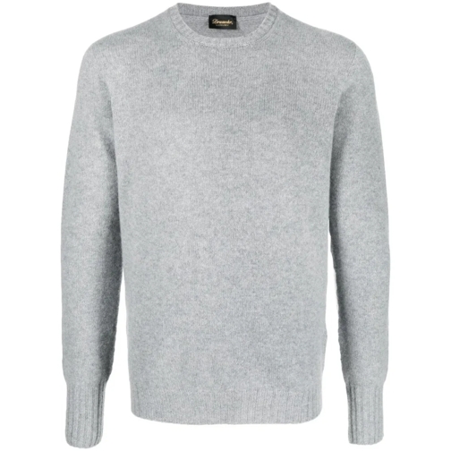 Drumohr Pull Cashmere Crew Neck Sweater Grey