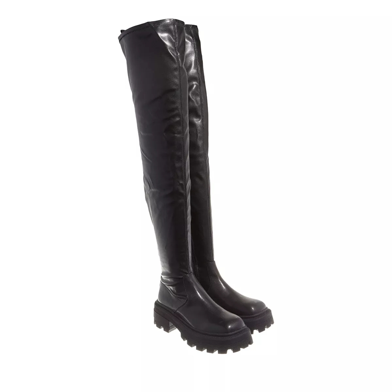 Buffalo Overknee-Boots Nabu Over Black
