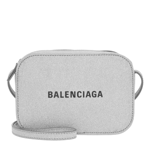 Balenciaga Everyday Camera Bag XS Glitter Silver Crossbody Bag