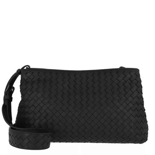 Bottega Veneta Intrecciato Crossbody Bag Leather Black Crossbody Bag