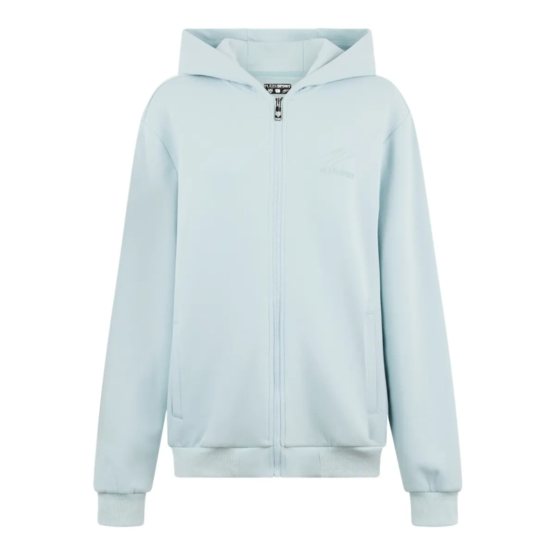 Plein Sport Top Pique Zip Hoodie Icon hell-blau