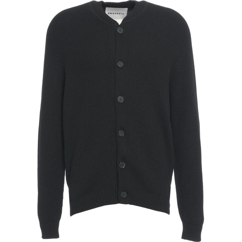 Amaranto Weste Wool cardigan schwarz