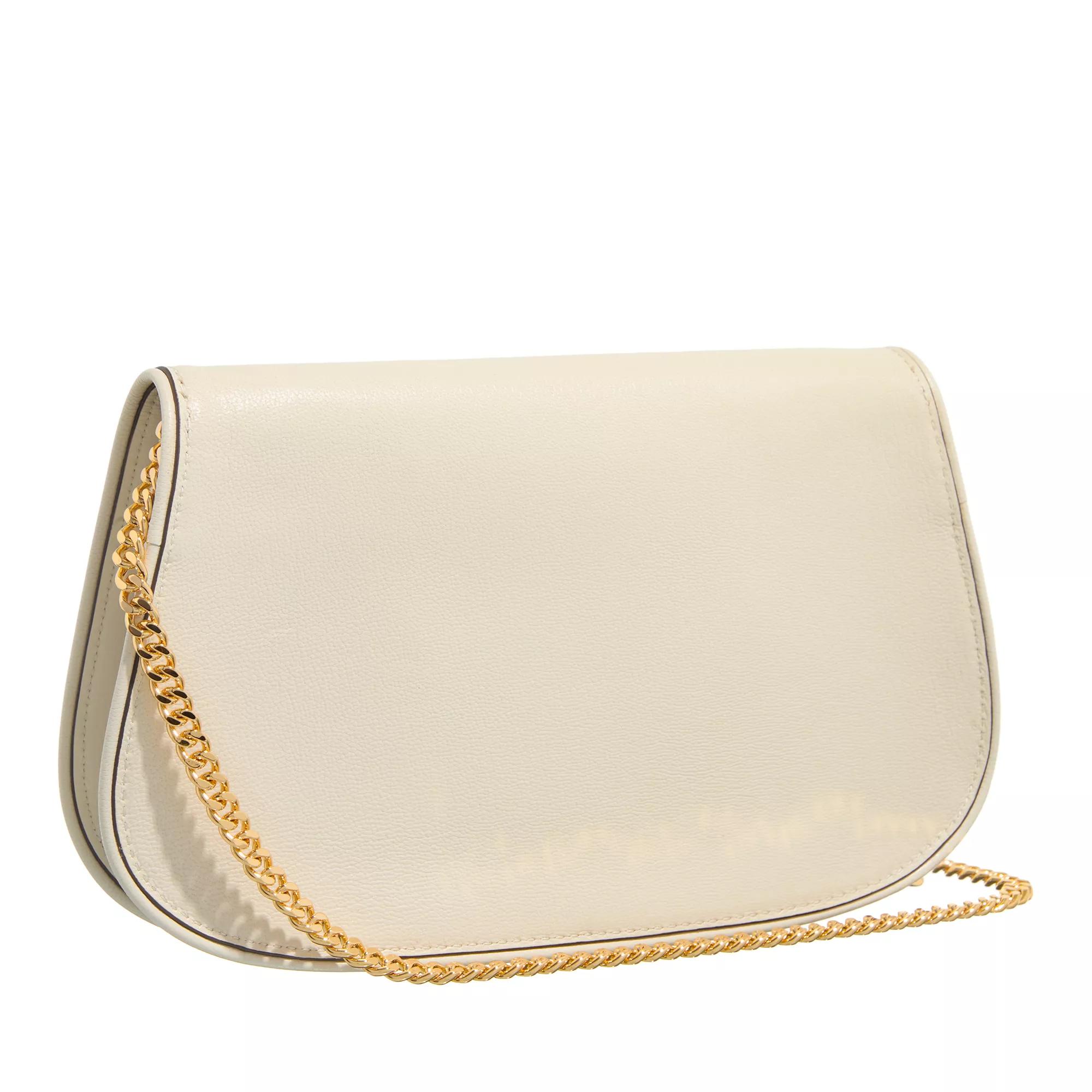 TORY BURCH Ivory Reva Clutch met Afneembare Ketting White Dames