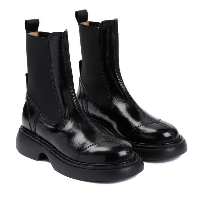 GANNI Stiefel - Everyday Mid Chelsea Boots - Gr. 36 (EU) - in Schwarz - für Damen