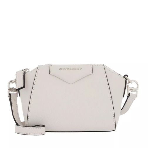 Givenchy Nano Antigona Crossbody Bag Goatskin White Borsetta a tracolla