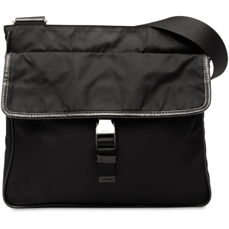 Prada Schultertasche Tessuto Zip Top Crossbody schwarz