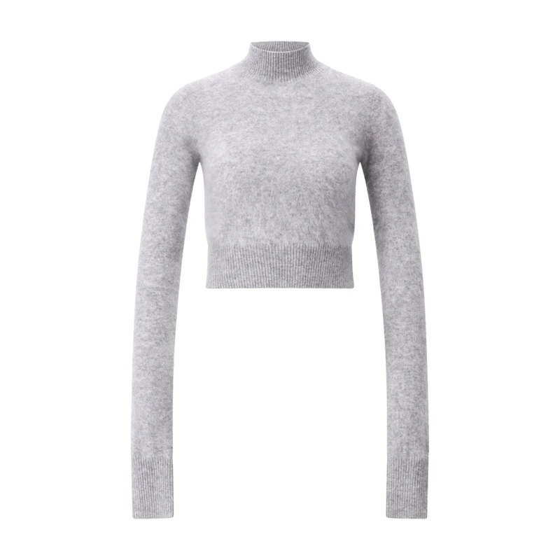 Sportmax Pullover Pullover Gubbio aus Kaschmir Grau