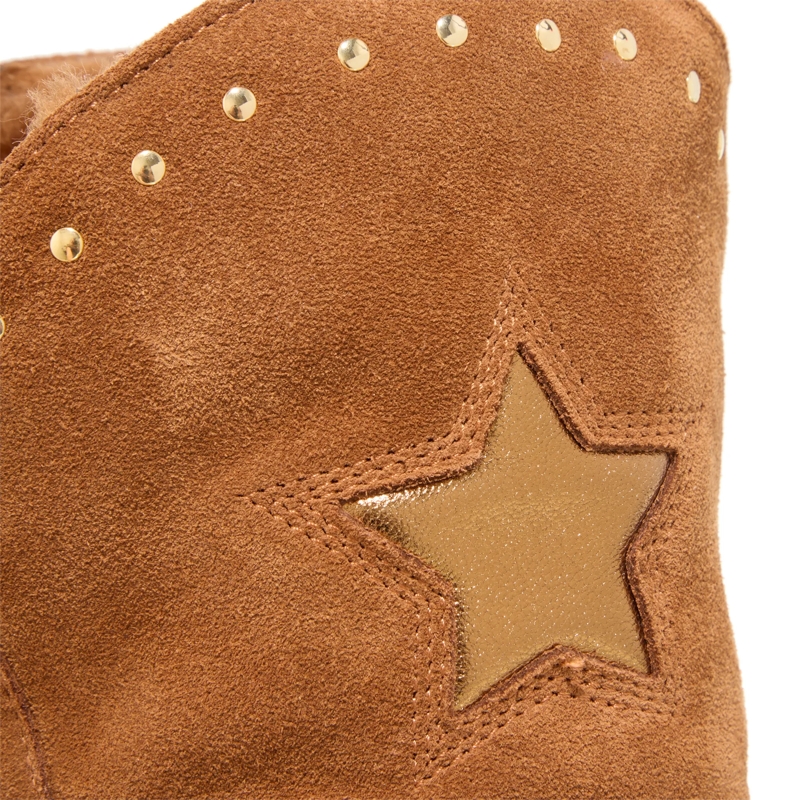 INUIKII Winterboots Cowboy Studs Brown(Image 4)