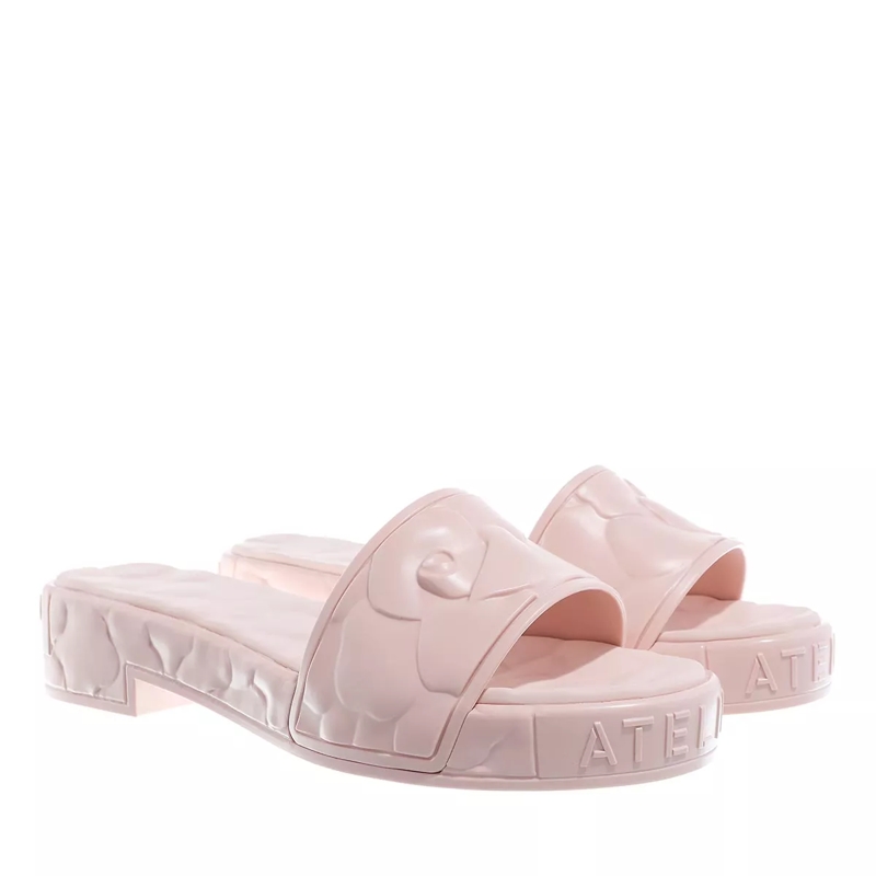 Valentino Garavani Slides Atelier 03 Rose Edition Flat Slides Rose Quartz