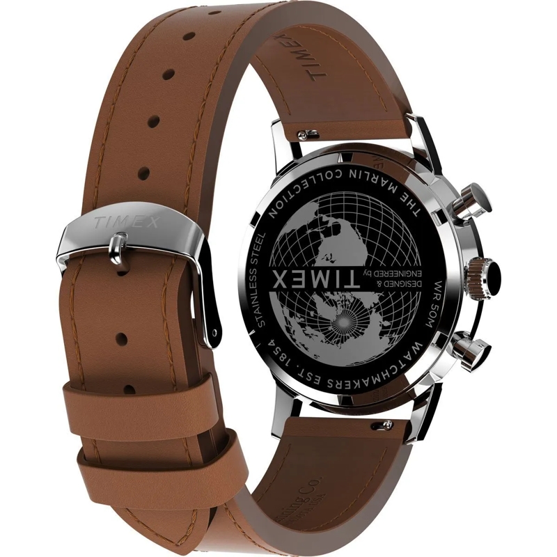 Timex Chronograph Quarz Chronograph Uhr Marlin¬Æ braun(Image 5)