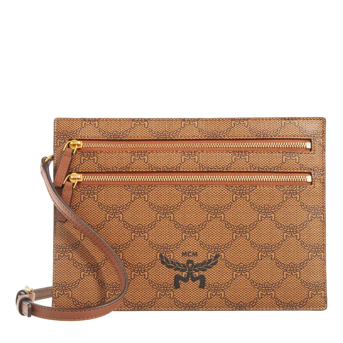 MCM Crossbody Bags - Himmel Lts Flat Pouch W.Strap Small - Gr. unisize - in Cognacbraun - für Damen