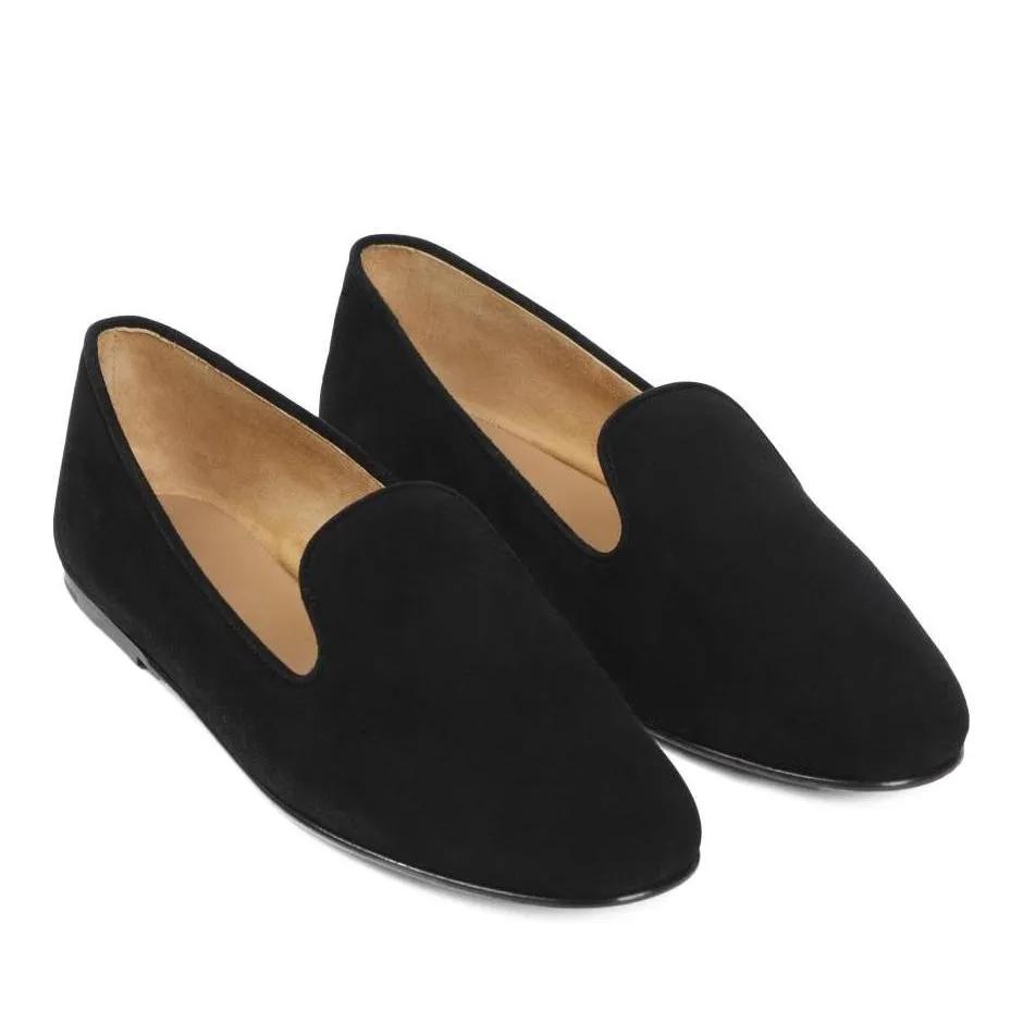 The Row Loafers & Ballerinas - Tippi Black Lamb Leather Loafers - Gr. 37,5 (EU) - in Schwarz - für Damen