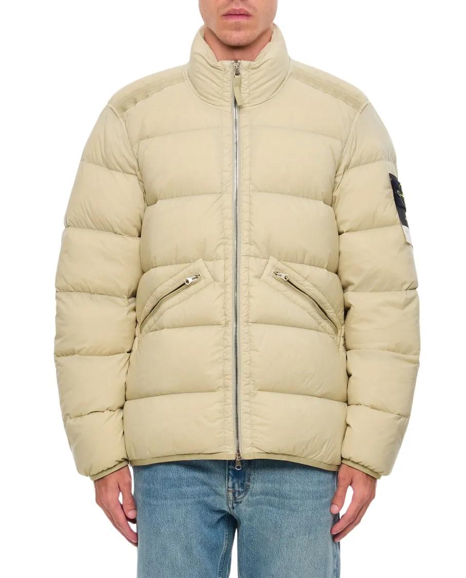 Stone Island - Seamless Tunnel Nylon Down -Tc - Größe S - beige