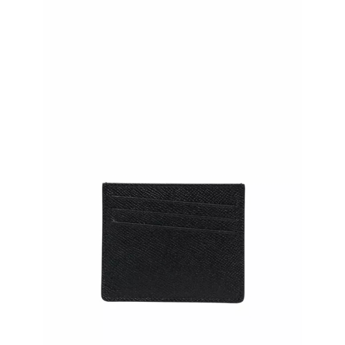 Maison Margiela Kartenhalter Black Four-Stitch Logo Cardholder Black