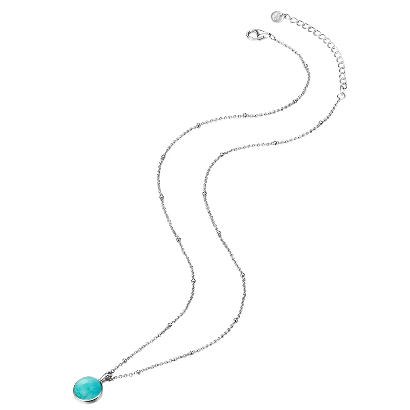 Glanzstücke München Mittellange Halskette Sterling Silber Halskette Amazonit silber(Image 3)