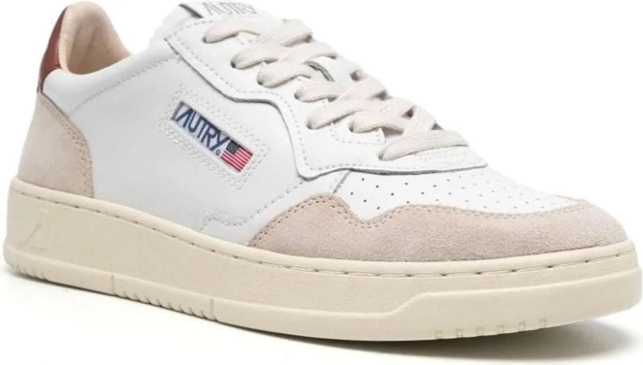 Autry International Low-Top Sneaker - baskets en cuir medalist a empiecements - Gr. 43 (EU) - in Braun - für Damen