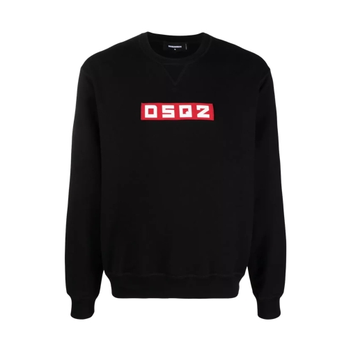 Dsquared2 Sweatshirt mit Logo-Patch 900 black 