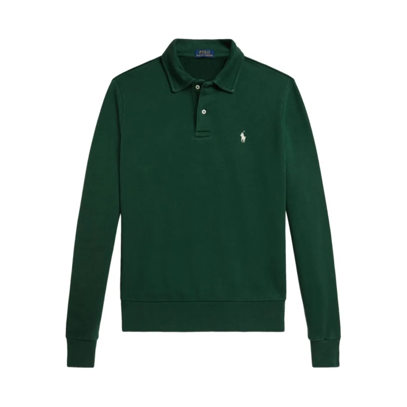 Polo Ralph Lauren Polohemd Long-Sleeved Deep Green Polo Shirt Black