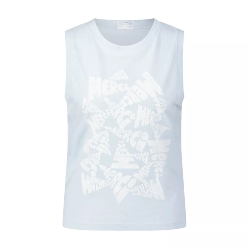 Mother Tanktop The Strong And Silent Type mit Print im Us Hellblau 