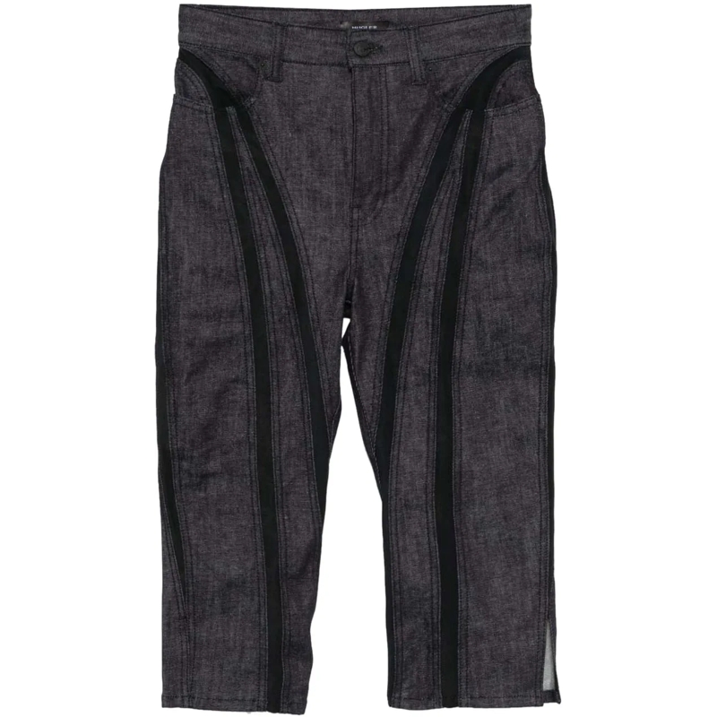 Mugler  Trousers Raw Blueblack mehrfarbig