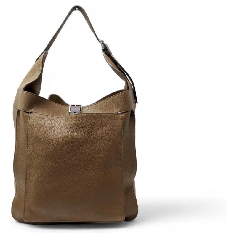 Hermès Schultertasche NEUE HERMES MARWARI TOGO STRUKTURIERTE LEDER HANDT braun