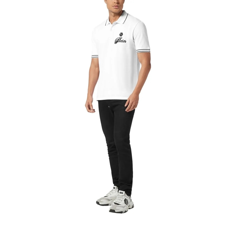 Philipp Plein Poloshirt Poloshirt Ss Signature weiss(Image 3)