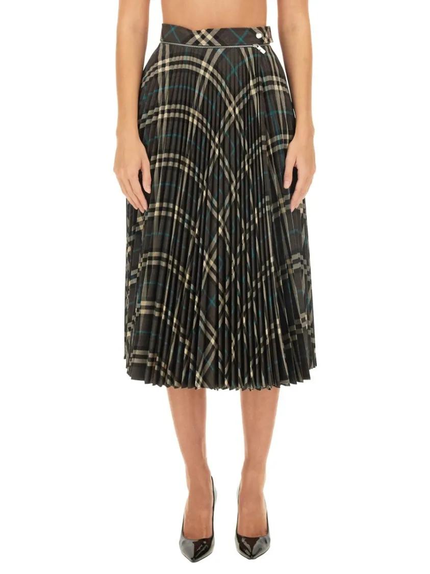 Thumbnail - Burberry - Squared Skirt - Größe 8 - schwarz