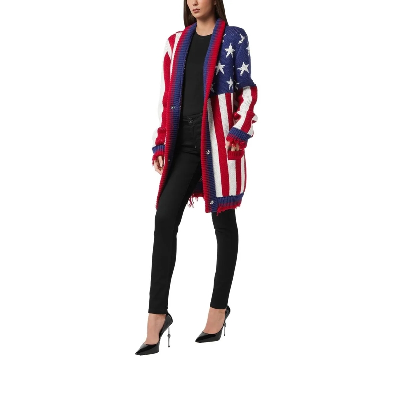Philipp Plein Rollkragenpullover Cardigan Long bunt(Image 2)