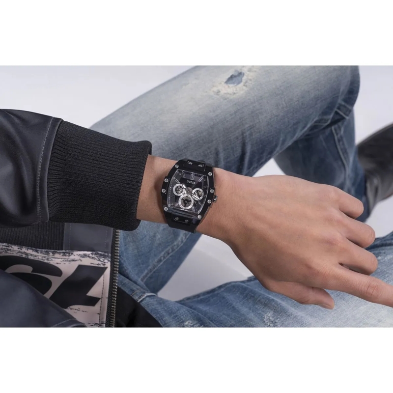 Guess Quarzuhr Quarz-Analoguhr Gt Phoenix schwarz(Image 5)