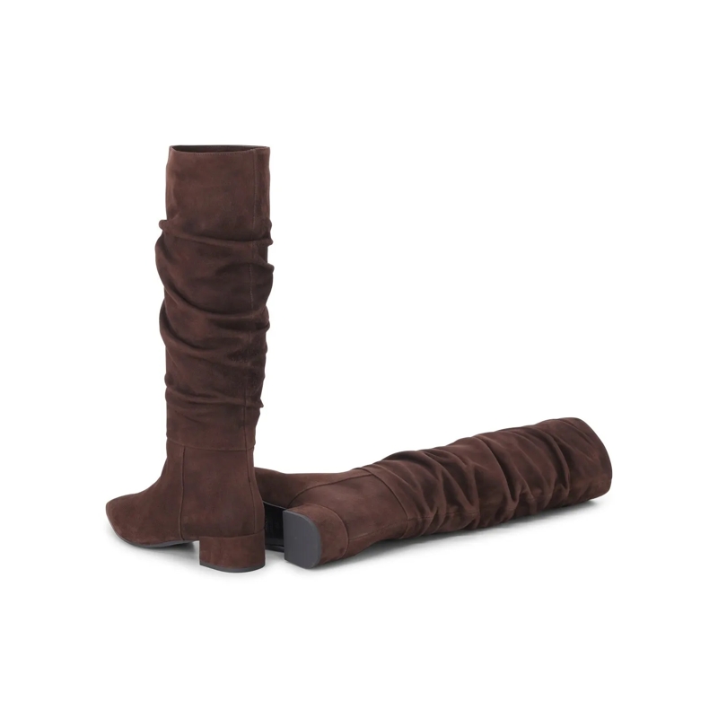 Jubile' Schnürschuhe Hohe Stiefel aus Veloursleder braun(Image 2)