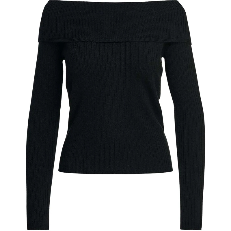 Essentiel Antwerp Sweatshirt Essentiel Antwerp Blote Schoulders Pullovers Zwart schwarz