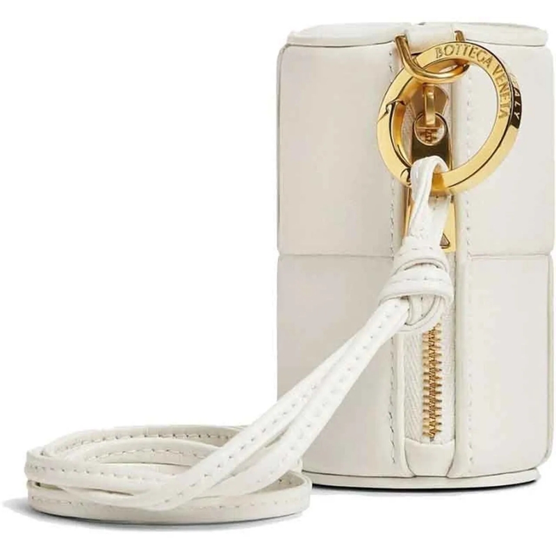 Bottega Veneta T-Shirt Bottega Veneta Leather Coin Purse weiß