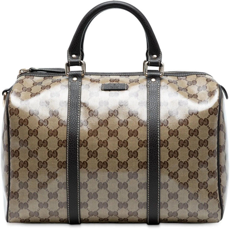 Gucci Tote Medium GG Crystal Joy Boston Bag braun