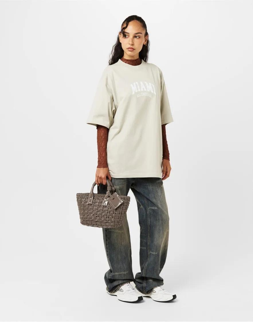 Thumbnail - Balenciaga Shopper & Totes - Bistro Basket Tote Bag - Gr. unisize - in Grau - für Damen
