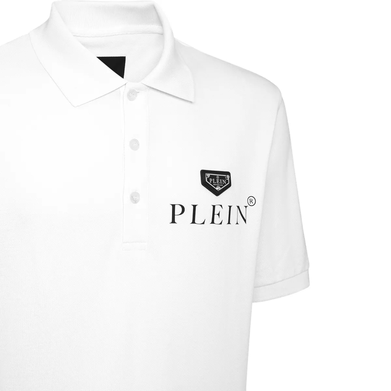 Philipp Plein Top Poloshirt Iconic Plein weiss(Image 3)