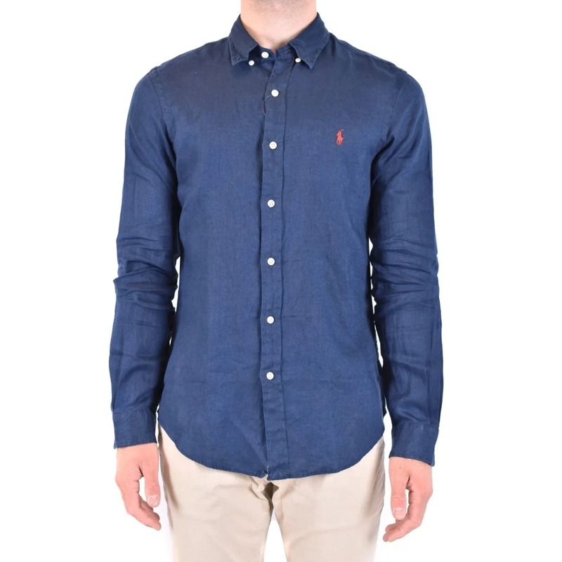 Polo Ralph Lauren T-shirt Breathable Linen Sport Shirt Blue