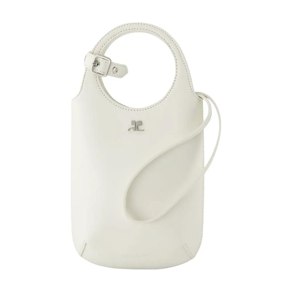 Courrèges Slim Holy Purse - Leather - White White