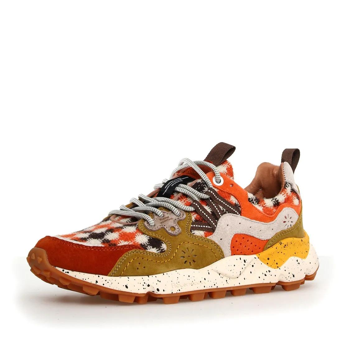 Thumbnail - Flower Mountain Low-Top Sneaker - Yamano 3 Sneakers in Burnt Suede with Orange Accen - Gr. 37 (EU) - in Bunt - für Damen