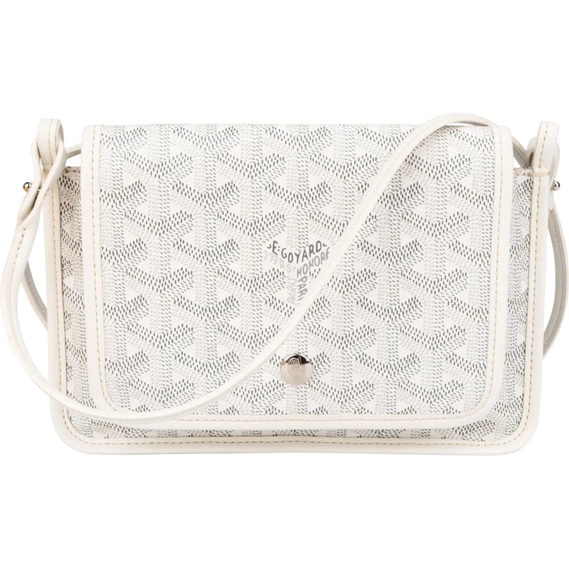 GOYARD Sac à bandoulière Goyard White Goyardine Monogram Plumet Flat Crossb weiß