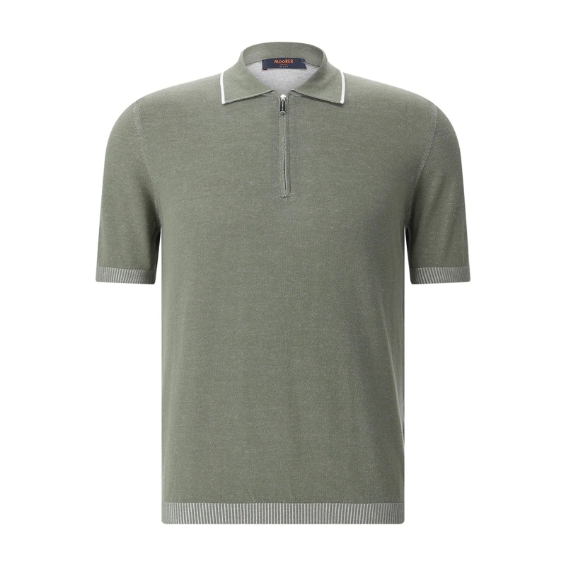 Moorer Poloshirt Poloshirt aus Baumwolle blau(Image 5)