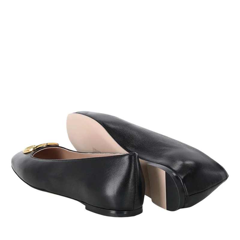 Valentino Garavani Schnürschuhe Ballerinas aus Leder schwarz(Image 3)