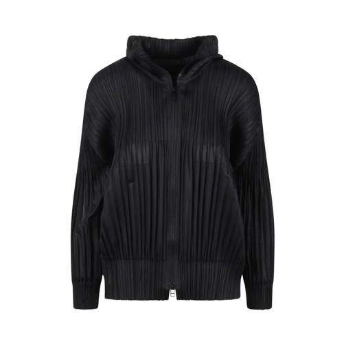 ISSEY MIYAKE PLEATS PLEASE Shirts Pleated Hoodie Black