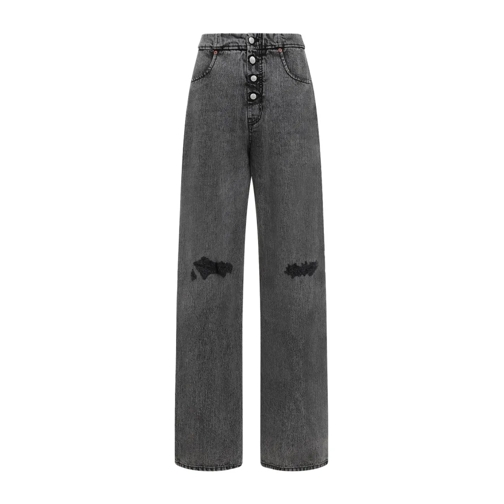 MM6 Maison Margiela Jeans Black Cotton Jeans Black