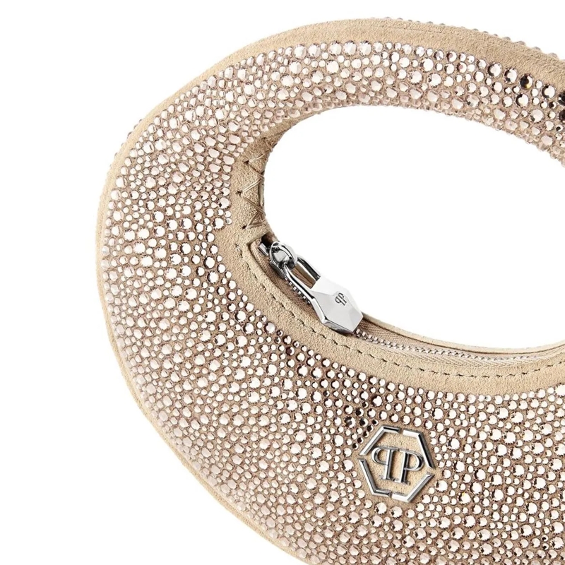 Philipp Plein Crossbody Bag Henkel Tasche Verziert beige(Image 3)