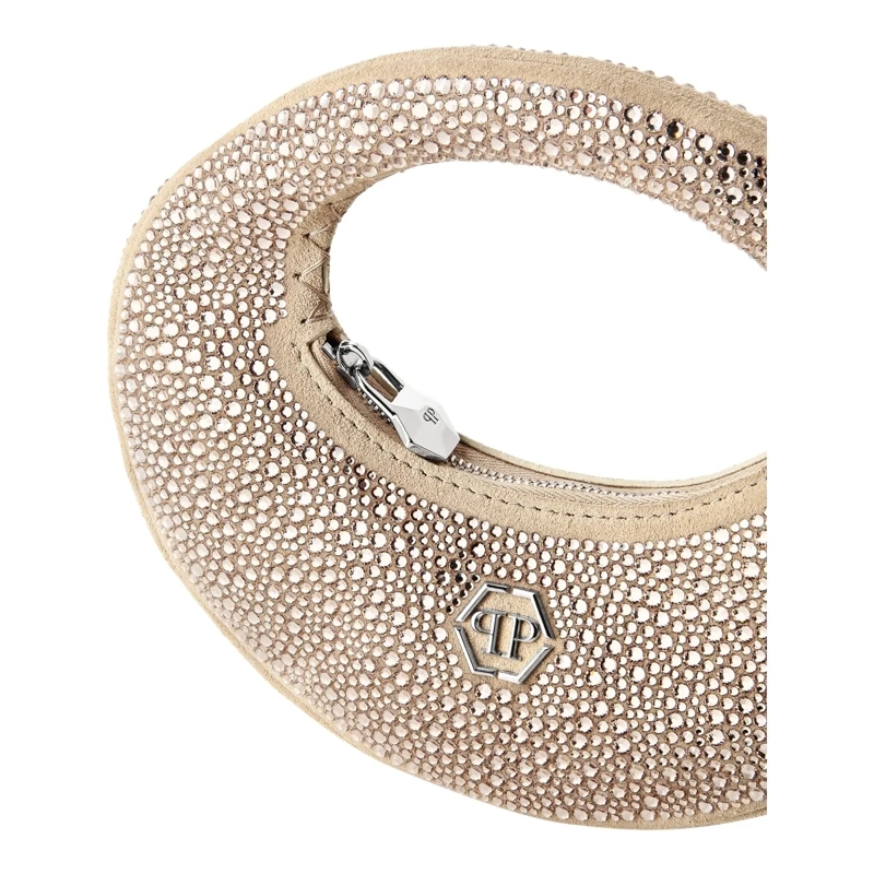 Philipp Plein Crossbody Bag Henkel Tasche Verziert beige(Image 4)