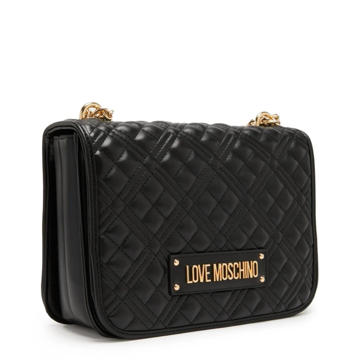 Love Moschino Crossbody bags Quilted Schwarz Umhängetasche JC4000 in zwart