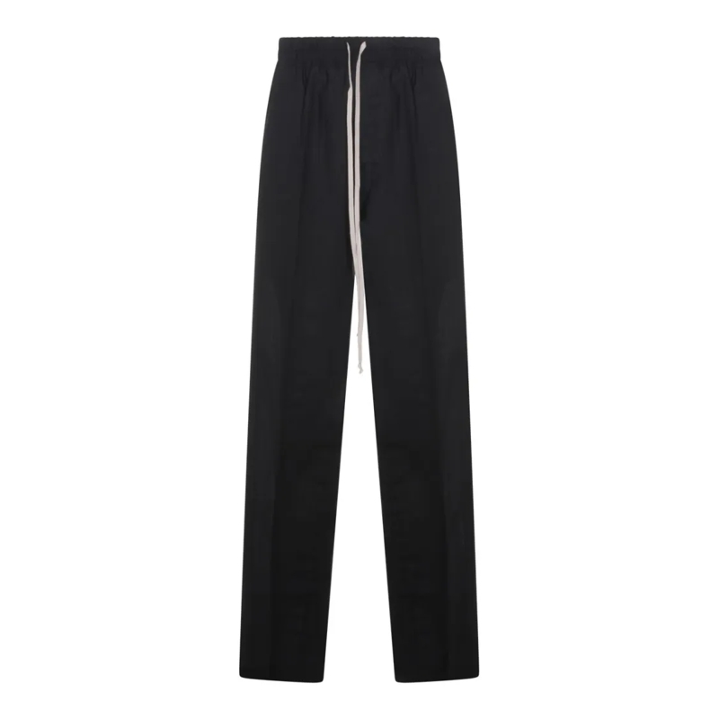 Rick Owens  High-Waisted Cashmere Trousers Black