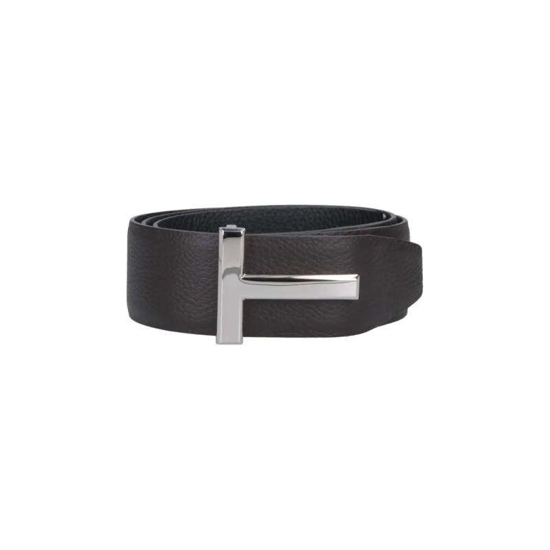 Tom Ford Gürtel Brown "T Icon" Belt Black