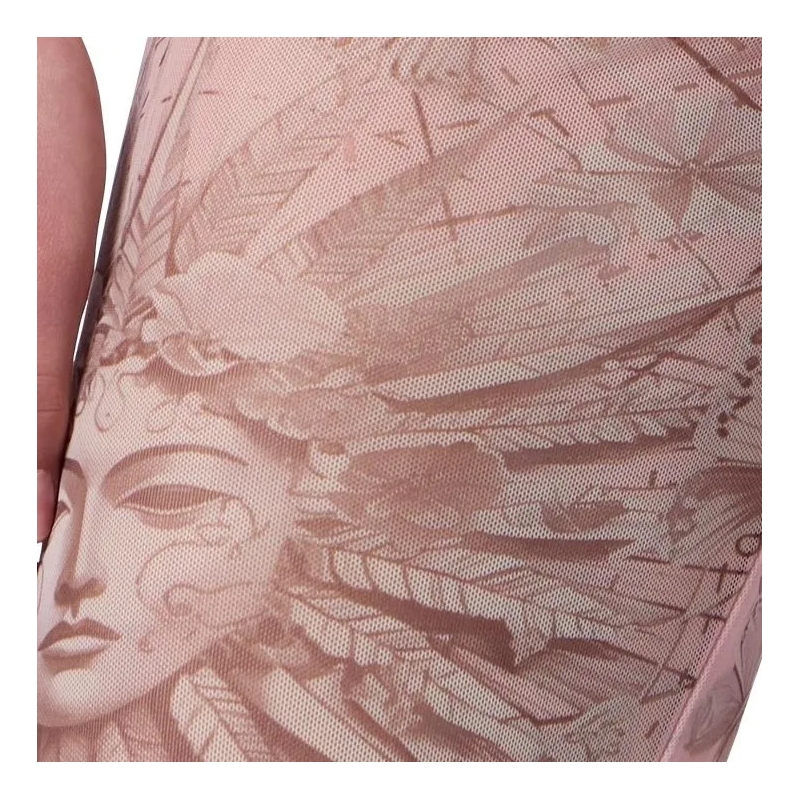 Philipp Plein Hose Tulle Leggings Butterfly Tattoo rose(Image 5)